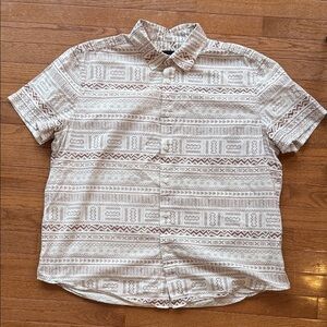 Original Use Men's Tribal Geometric Button Down Shirt size xl nwot